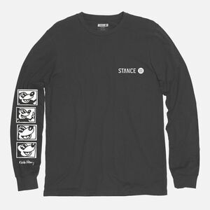 STANCE Mickey Mouse x Keith Haring Graphic Tee Size Small Long Sleeve Disney